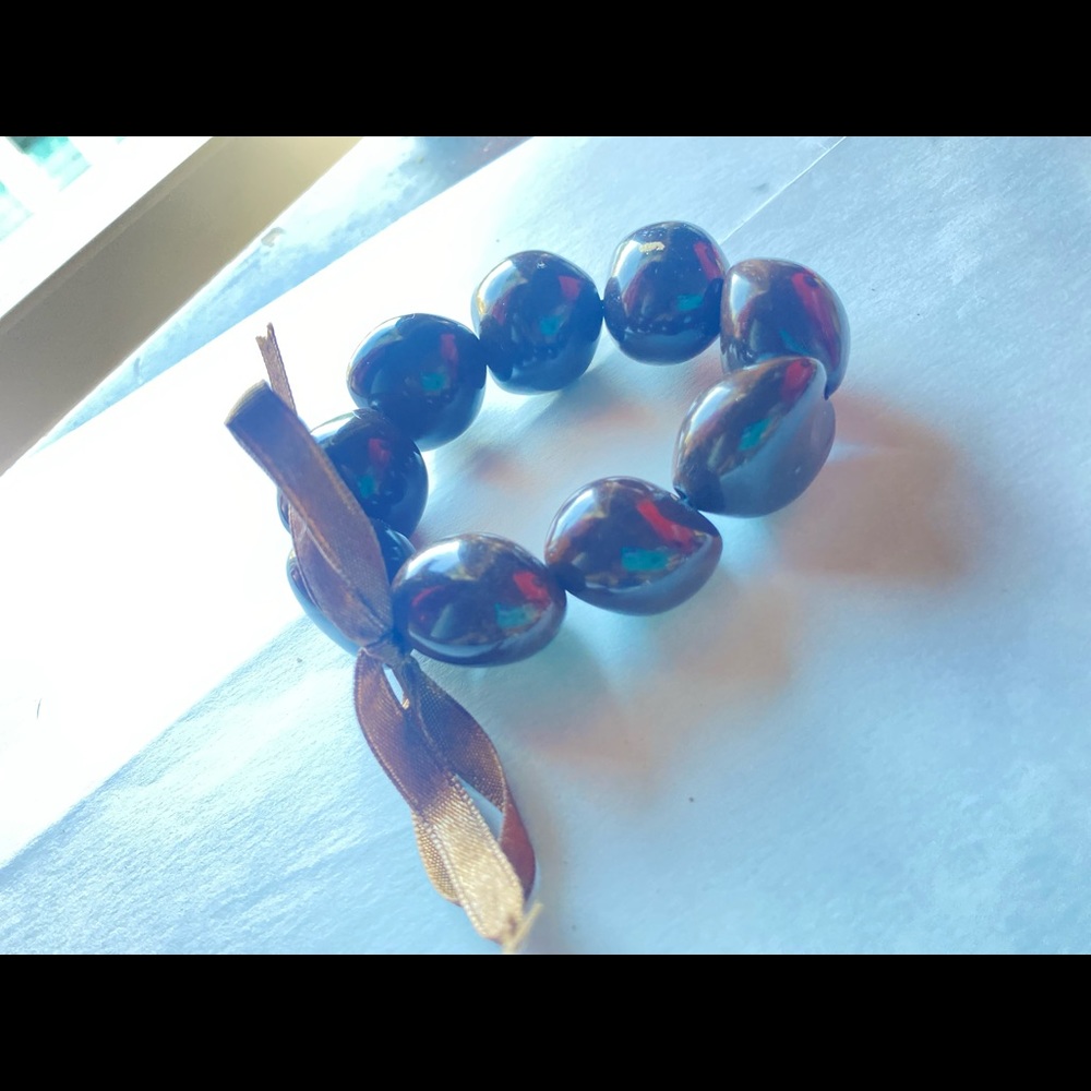 Chocolate Brown Beaded Bracelet